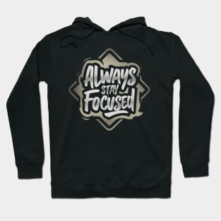 Focused Mindset: Graffiti Typography Hoodie